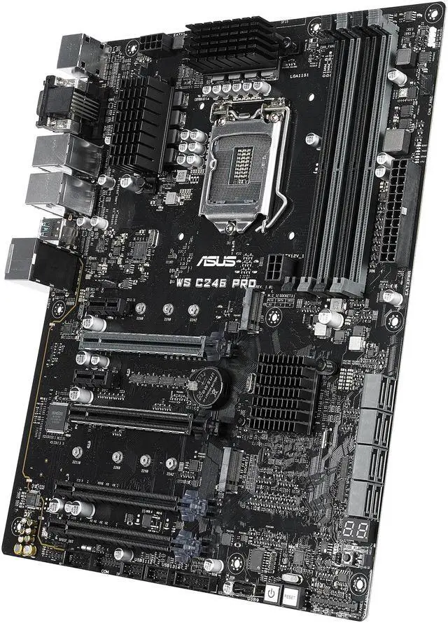 Alt view image 2 of 6 - ASUS WS C246 PRO ATX Server Motherboard LGA 1151 Intel C246