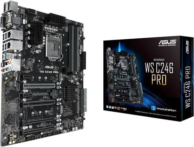 Alt view image 6 of 6 - ASUS WS C246 PRO ATX Server Motherboard LGA 1151 Intel C246