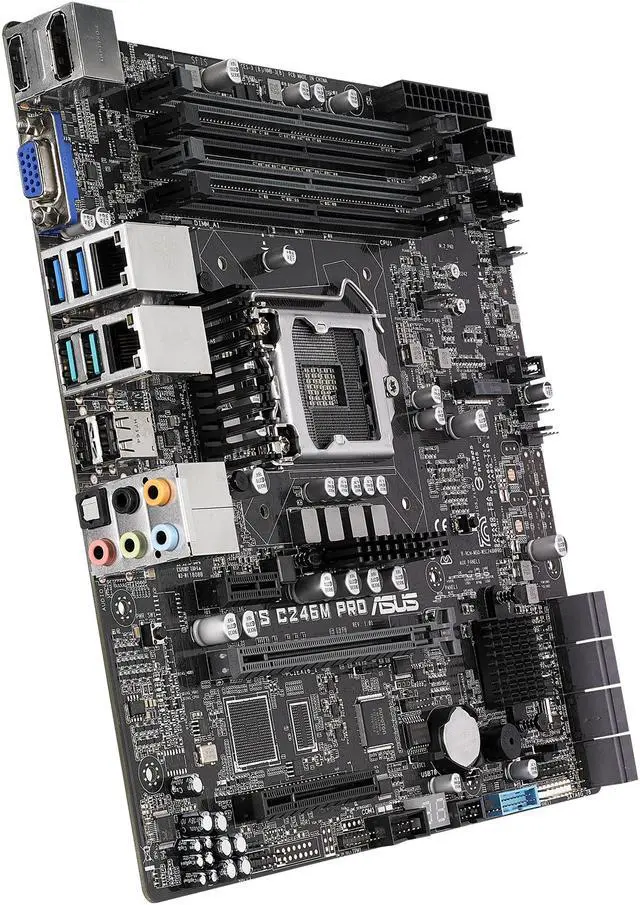 Alt view image 5 of 10 - ASUS WS C246M PRO uATX Server Motherboard LGA 1151 Intel C246 Chipset