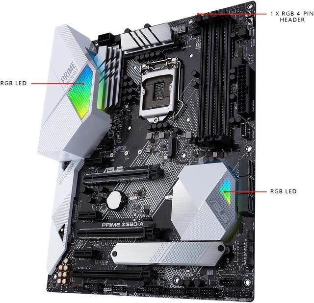 Alt view image 4 of 6 - ASUS Prime Z390-A LGA 1151 (300 Series) Intel Z390 ATX Intel Motherboard