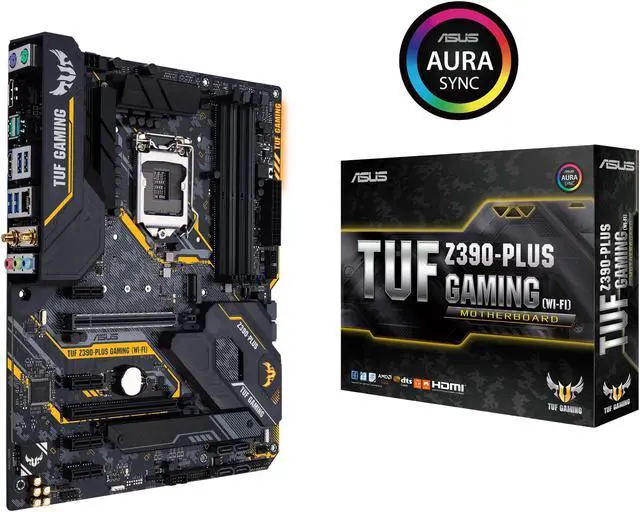 Alt view image 9 of 9 - ASUS TUF Z390-Plus Gaming (Wi-Fi) LGA 1151 (300 Series) Intel Z390 ATX Intel Motherboard