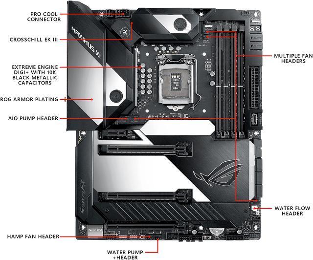 Alt view image 7 of 15 - ASUS ROG Maximus XI Formula Z390 Gaming Motherboard LGA1151 (Intel 8th and 9th Gen) ATX DDR4 HDMI M.2 USB 3.1 Gen2 Onboard 802.11 ac Wi-Fi