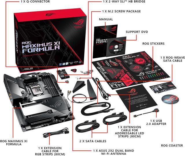 Alt view image 14 of 15 - ASUS ROG Maximus XI Formula Z390 Gaming Motherboard LGA1151 (Intel 8th and 9th Gen) ATX DDR4 HDMI M.2 USB 3.1 Gen2 Onboard 802.11 ac Wi-Fi
