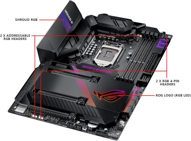 Alt view image 4 of 7 - ASUS ROG Maximus XI Code Z390 Gaming Motherboard LGA1151 (Intel 8th and 9th Gen) ATX DDR4 HDMI M.2 USB 3.1 Gen2 Onboard 802.11 ac Wi-Fi