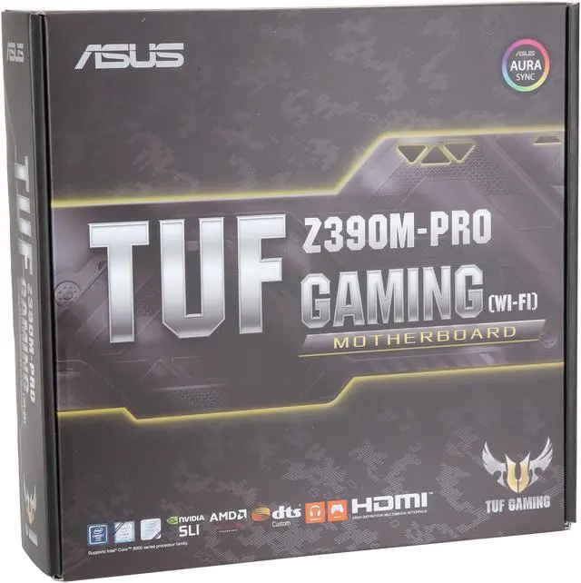 Alt view image 5 of 5 - ASUS TUF Z390M-Pro Gaming (Wi-Fi) LGA1151 (Intel 8th and 9th Gen) DDR4 DP HDMI M.2 Z390 Micro ATX (mATX) Motherboard with Onboard 802.11 ac Wi-Fi and USB 3.1 Gen2