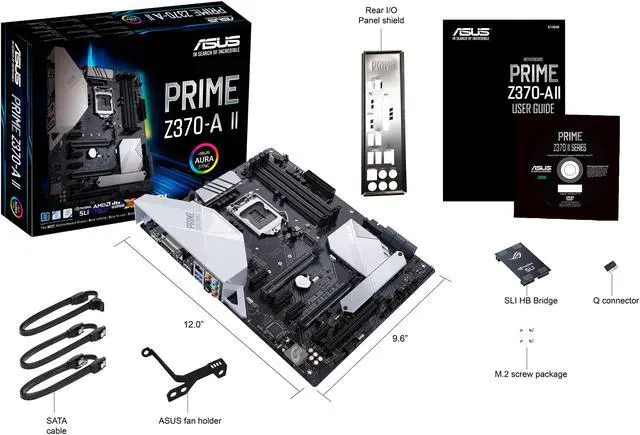 Alt view image 4 of 6 - ASUS PRIME Z370-A II LGA 1151 (300 Series) Intel Z370 ATX Intel Motherboard