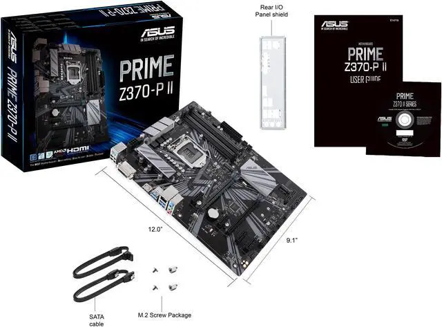 Alt view image 7 of 8 - ASUS PRIME Z370-P II LGA 1151 (300 Series) Intel Z370 HDMI USB 3.1 ATX Intel Motherboard