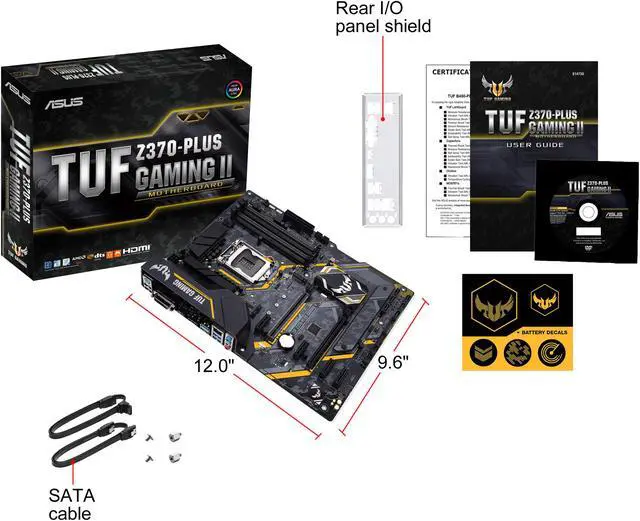 Alt view image 8 of 9 - ASUS TUF Z370-Plus Gaming II LGA 1151 (300 Series) Intel Z370 HDMI USB 3.1 ATX Intel Motherboard
