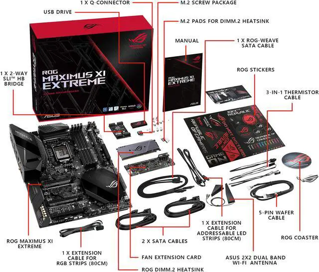 Alt view image 15 of 16 - ASUS ROG Maximus XI Extreme LGA 1151 (300 Series) Intel Z390 HDMI USB 3.1 Extended ATX Intel Motherboard