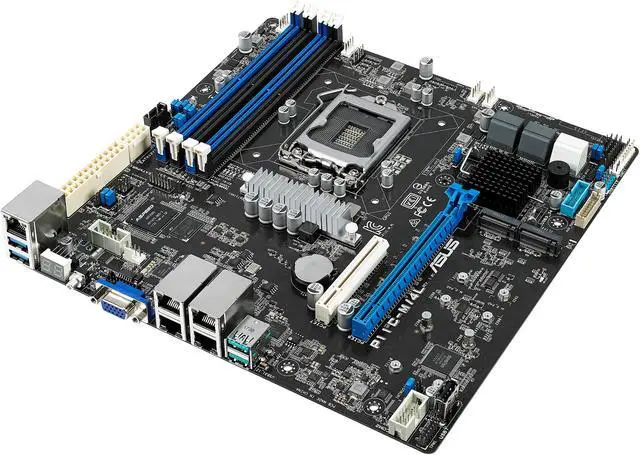 Alt view image 3 of 5 - ASUS P11C-M/4L uATX Server Motherboard LGA 1151 Intel C242