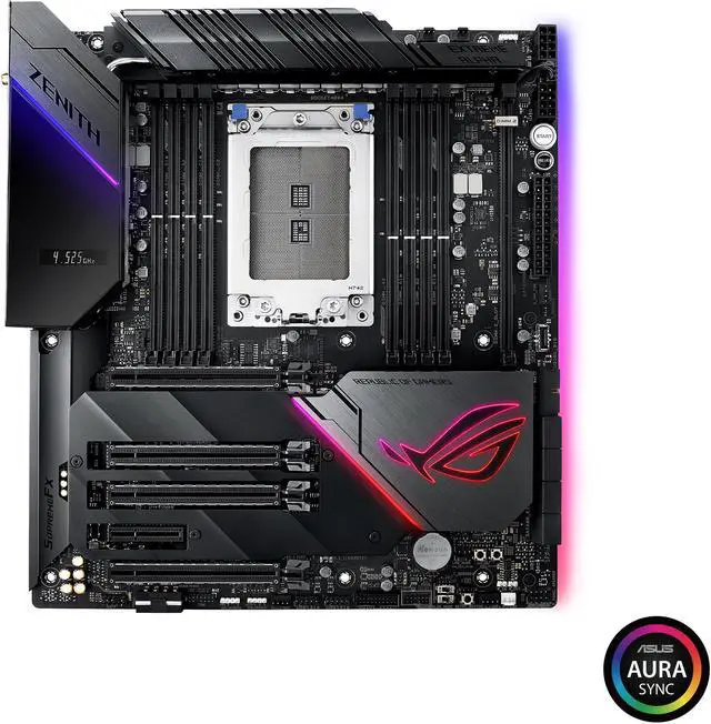 Alt view image 2 of 7 - ASUS ROG Zenith Extreme Alpha X399 HEDT Gaming Motherboard AMD Threadripper 2 (TR4) EATX DDR4 M.2 10G LAN USB 3.1 Gen2