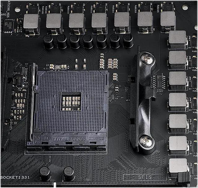 Alt view image 4 of 7 - ASUS AMD AM4 PRO WS X570-ACE ATX Workstation Motherboard with 3 PCIe 4.0 x16, Realtek and Intel Gigabit LAN, DDR4 ECC Memory Support, Dual M.2, U.2, and ASUS Control Center Express