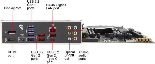 Alt view image 7 of 8 - ASUS AMD AM4 ROG Strix X570-F Gaming ATX Motherboard with PCIe 4.0, Dual M.2, SATA 6Gb/s, USB 3.2 Gen 2