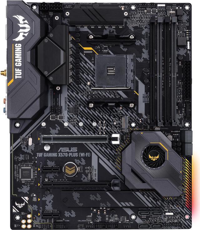 Alt view image 4 of 9 - ASUS AM4 TUF Gaming X570-Plus (Wi-Fi) ATX Motherboard with PCIe 4.0, Dual M.2, 12+2 with Dr. MOS Power Stage, HDMI, DP, SATA 6Gb/s, USB 3.2 Gen 2 and Aura Sync RGB Lighting