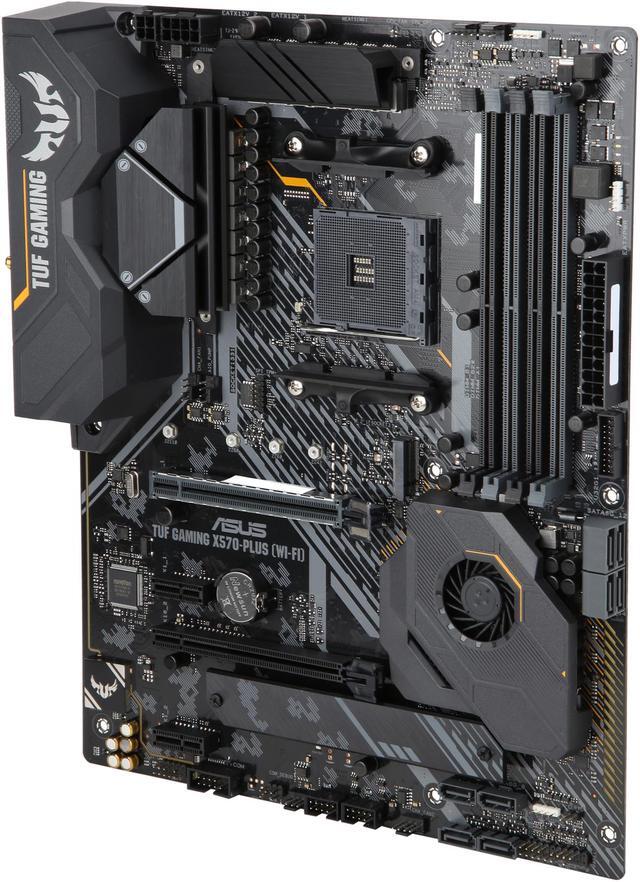 Alt view image 5 of 9 - ASUS AM4 TUF Gaming X570-Plus (Wi-Fi) ATX Motherboard with PCIe 4.0, Dual M.2, 12+2 with Dr. MOS Power Stage, HDMI, DP, SATA 6Gb/s, USB 3.2 Gen 2 and Aura Sync RGB Lighting
