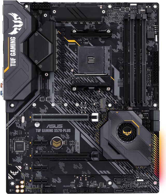 Alt view image 2 of 7 - ASUS AM4 TUF GAMING X570-Plus ATX Motherboard with PCIe 4.0, Dual M.2, 12+2 with Dr. MOS Power Stage, HDMI, DP, SATA 6Gb/s, USB 3.2 Gen 2 and Aura Sync RGB Lighting