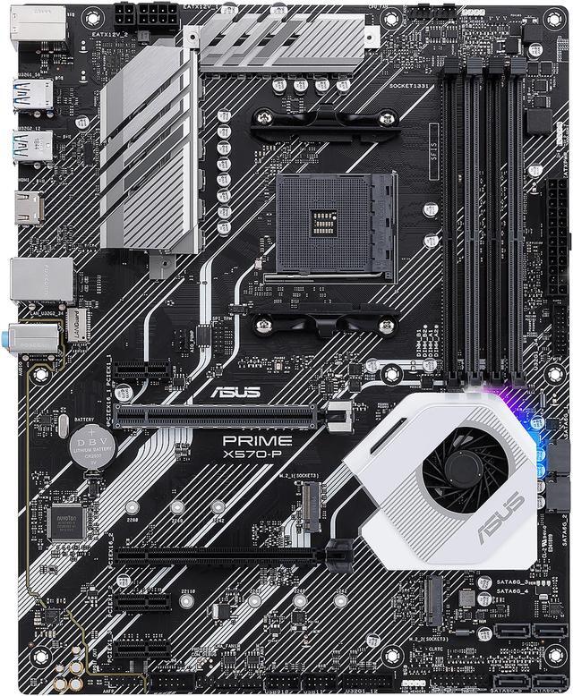 Alt view image 3 of 9 - ASUS Prime X570-P Ryzen 3 AM4 with PCIe Gen4, Dual M.2 HDMI, SATA 6Gb/s USB 3.2 Gen 2 ATX Motherboard