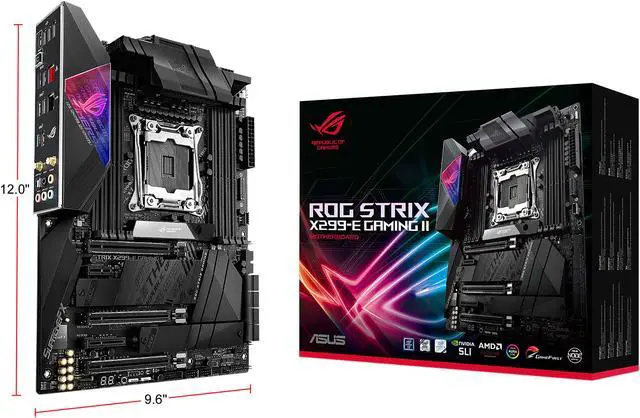 Alt view image 6 of 6 - ASUS ROG Strix X299-E Gaming II LGA 2066 Intel X299 ATX Intel Motherboard