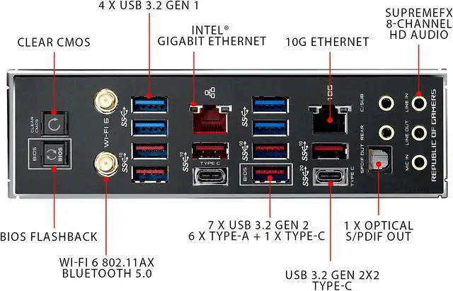 Alt view image 5 of 7 - ASUS ROG ZENITH II EXTREME sTRX4 AMD TRX40 Extended ATX AMD Motherboard