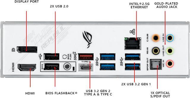 Alt view image 5 of 7 - ASUS ROG STRIX Z490-A GAMING LGA 1200 (Intel 10th Gen) Intel Z490 SATA 6Gb/s ATX Intel Motherboard (12+2 Power Stages, DDR4 4600, Intel 2.5Gb Ethernet, USB 3.2 Gen 2, AURA Sync)