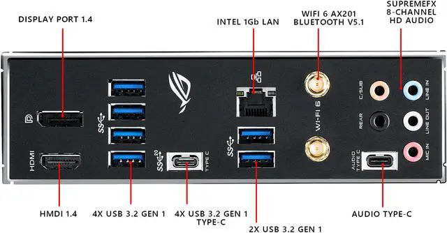 Alt view image 3 of 4 - ASUS ROG STRIX B460-I GAMING LGA 1200 Intel B460 Mini ITX Intel Motherboard