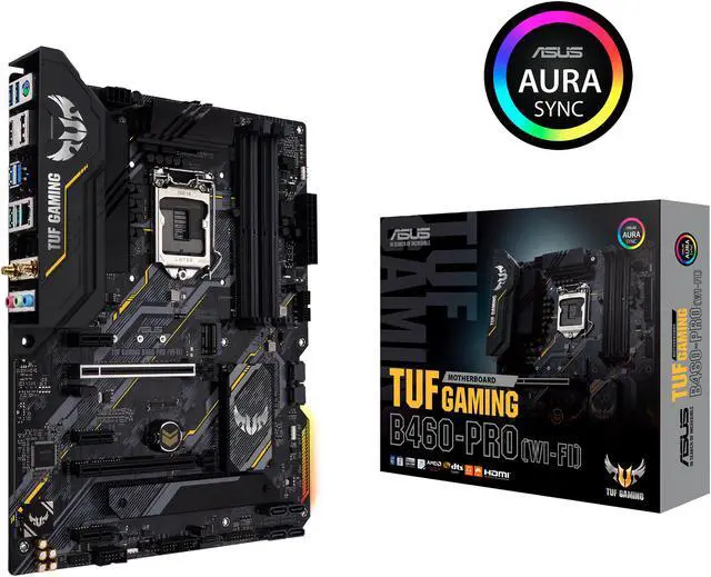 Alt view image 14 of 14 - ASUS TUF GAMING B460-PRO (WI-FI) LGA 1200 Intel B460 ATX Intel Motherboard