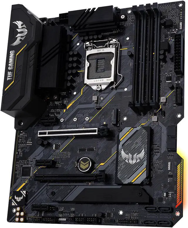 Alt view image 4 of 14 - ASUS TUF GAMING B460-PRO (WI-FI) LGA 1200 Intel B460 ATX Intel Motherboard