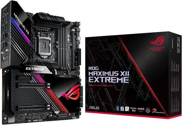 Alt view image 6 of 6 - ASUS ROG MAXIMUS XII EXTREME (WiFi 6) LGA 1200 Intel Z490 SATA 6Gb/s Extended ATX Intel Motherboard (16 Power Stages, Quad M.2, 10Gbps & Intel 2.5Gb LAN, Bundled Fan Extension Card II & ThunderboltEX 3-TR Card, 2" Livedash OLED)