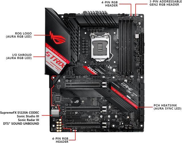 ASUS ROG STRIX Z490-H GAMING LGA 1200 ATX Intel Motherboard ASUS ROG STRIX Z490-H GAMING LGA 1200 ATX Intel Motherboard