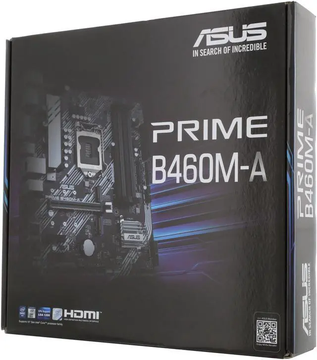 Alt view image 5 of 5 - ASUS PRIME B460M-A LGA 1200 Intel B460 Micro ATX Intel Motherboard