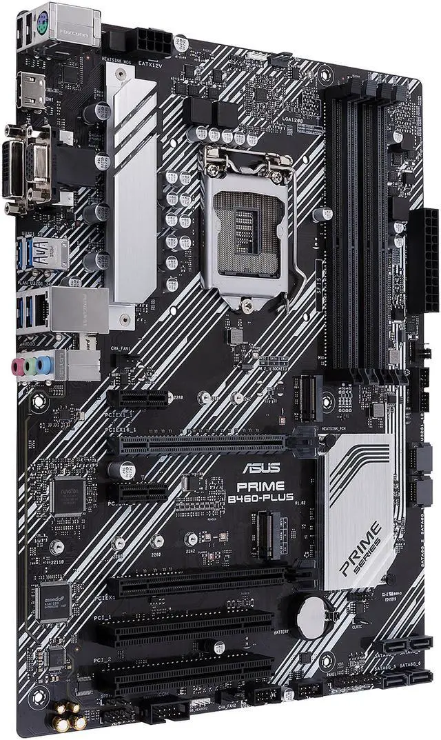 Alt view image 3 of 6 - ASUS PRIME B460-PLUS LGA 1200 Intel B460 ATX Intel Motherboard