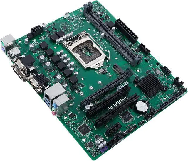 Alt view image 5 of 9 - ASUS PRO H410M-C/CSM LGA 1200 Intel H410 Micro ATX Intel Motherboard