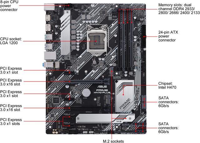 ASUS PRIME H470-PLUS/CSM LGA 1200 ATX Intel Motherboard - Newegg.com