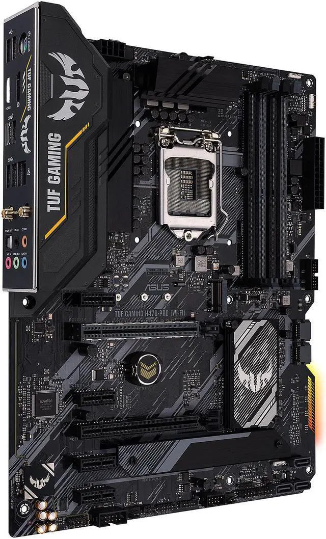 Alt view image 4 of 7 - ASUS TUF GAMING H470-PRO (WI-FI) LGA 1200 Intel H470 ATX Intel Motherboard