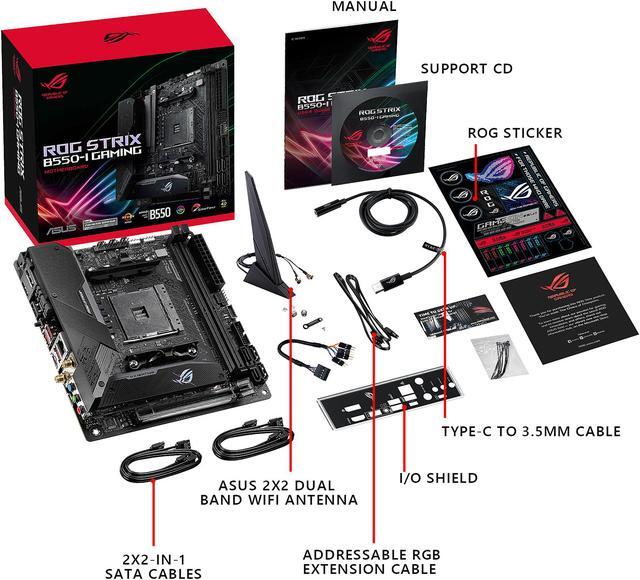Alt view image 7 of 8 - ASUS ROG STRIX B550-I GAMING AM4 AMD B550 Mini ITX AMD Motherboard