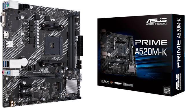Alt view image 10 of 10 - ASUS PRIME A520M-K AM4 AMD A520 Micro ATX AMD Motherboard