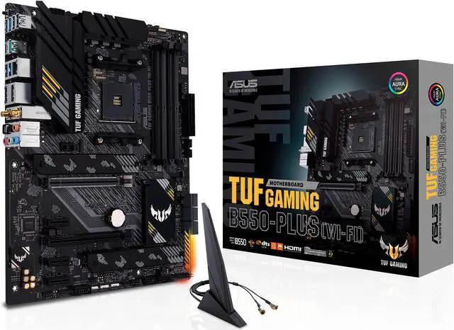 Alt view image 2 of 7 - ASUS TUF GAMING B550-PLUS (WI-FI) AM4 AMD B550 ATX AMD Motherboard