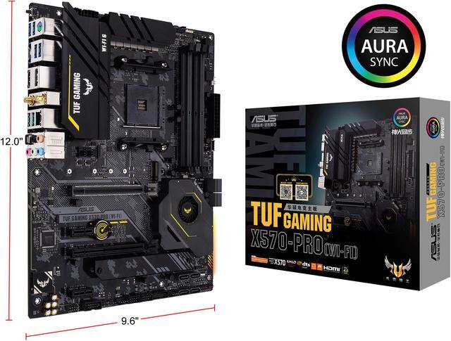 Alt view image 8 of 8 - ASUS TUF Gaming X570-PRO (WiFi 6) AMD AM4 (3rd Gen Ryzen ATX Gaming Motherboard (PCIe 4.0, 2.5Gb LAN, BIOS Flashback, HDMI, USB 3.2 Gen 2, Addressable Gen 2 RGB Header and Aura Sync)