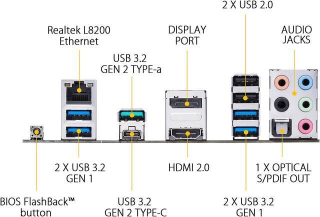 Alt view image 5 of 6 - ASUS TUF GAMING B450-PLUS II AM4 AMD B450 USB 3.0 HDMI ATX AMD Motherboard