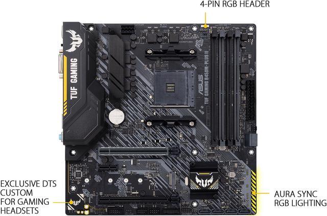 Alt view image 2 of 6 - ASUS TUF GAMING B450M-PLUS II AM4 AMD B450 Micro ATX AMD Motherboard
