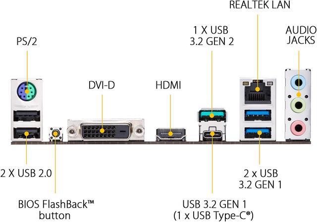 Alt view image 5 of 6 - ASUS TUF GAMING B450M-PLUS II AM4 AMD B450 Micro ATX AMD Motherboard
