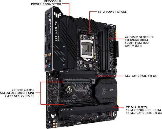 ASUS TUF GAMING Z590-PLUS WIFI LGA 1200 ATX Intel