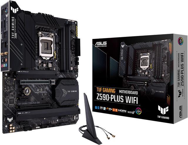 ASUS TUF Gaming Z590-Plus WiFi 6, LGA 1200 (Intel 11th/10th Gen) ATX Gaming  Motherboard (PCIe 4.0, 3 x M.2/NVMe SSD, 14+2 Power Stages, USB 3.2 Gen 1