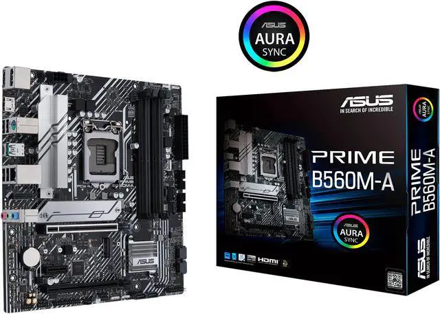 Alt view image 6 of 6 - ASUS PRIME B560M-A LGA 1200 Intel B560 Micro ATX Intel Motherboard