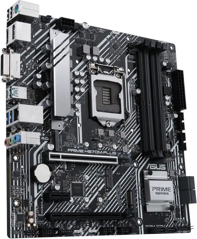 Alt view image 5 of 9 - ASUS PRIME H570M-PLUS/CSM LGA 1200 Intel H570 Micro ATX Intel Motherboard