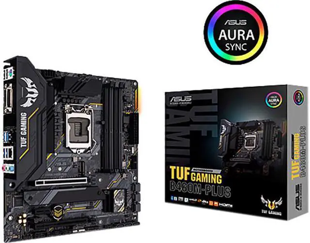 Main image of ASUS TUF GAMING B460M-PLUS AC LGA 1200 Intel B460 Intel Motherboard