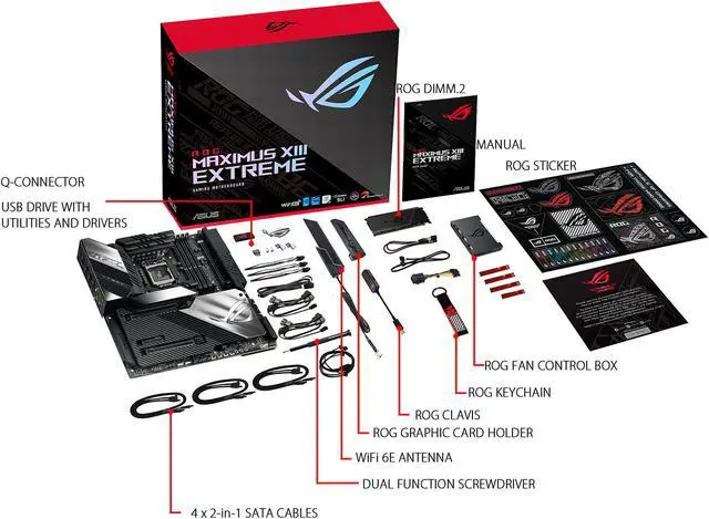 Alt view image 7 of 7 - ASUS ROG MAXIMUS XIII EXTREME LGA 1200 Intel Z590 Extended ATX Intel Motherboard