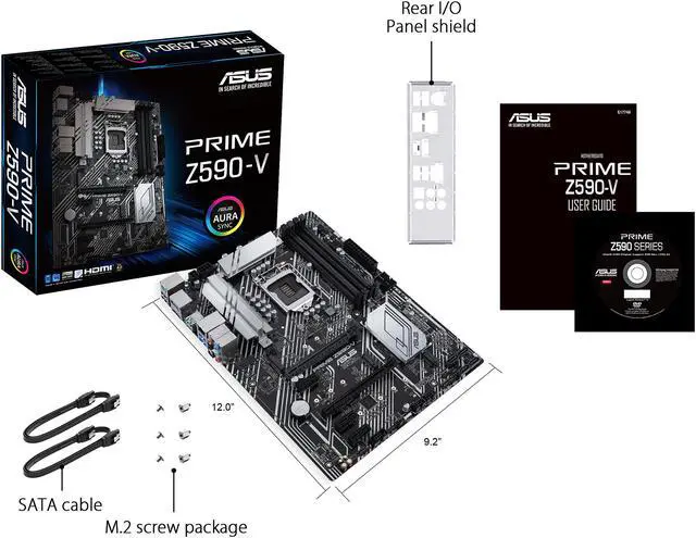 Alt view image 7 of 7 - ASUS PRIME Z590-V LGA 1200 Intel Z590 ATX Intel Motherboard