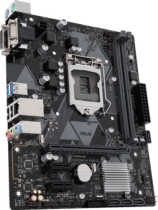 Main image of ASUS PRIME H310M-K R2.0 (90MB0Z30-M0EAY0) LGA 1151 (300 Series) Intel H310 SATA 6Gb/s Micro ATX Intel Motherboard