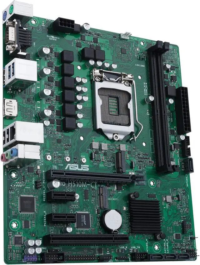 Alt view image 4 of 8 - ASUS Pro H510M-CT/CSM LGA1200 (Intel 10th & 11th Gen) mATX Commercial Motherboard (PCIe 4.0, 1 LAN, Front Panel USB 3.2 Gen 1, Intel vPro, DisplayPort, TPM IC Onboard, COM Debug Header, ASUS-exclusive Self-recovering BIOS)